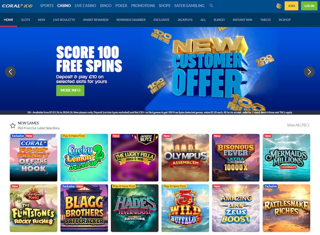 Coral - Non GamStop Casinos